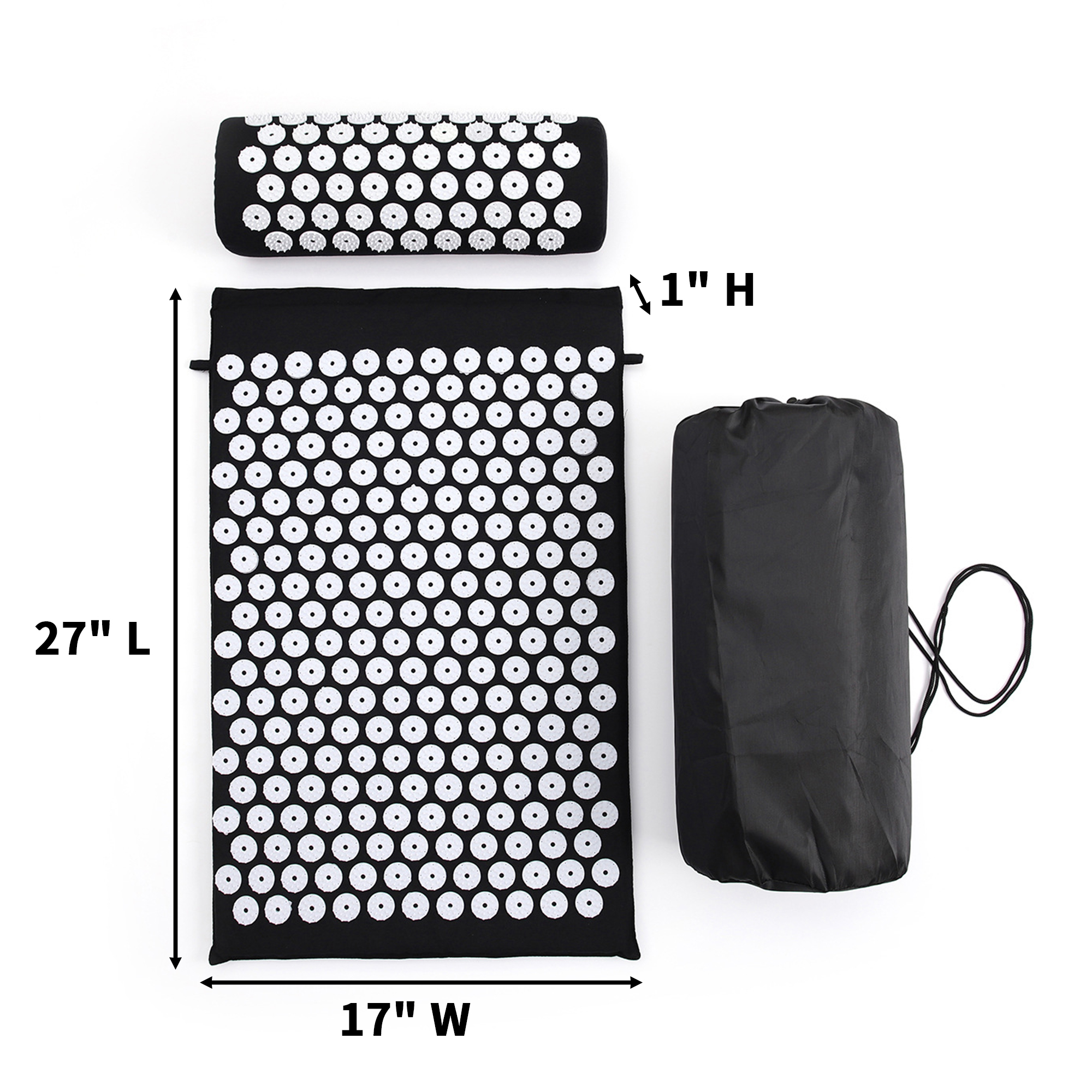 Cotton Acupressure Relax Mat 27" Length X 17" Width X 1" Height 6