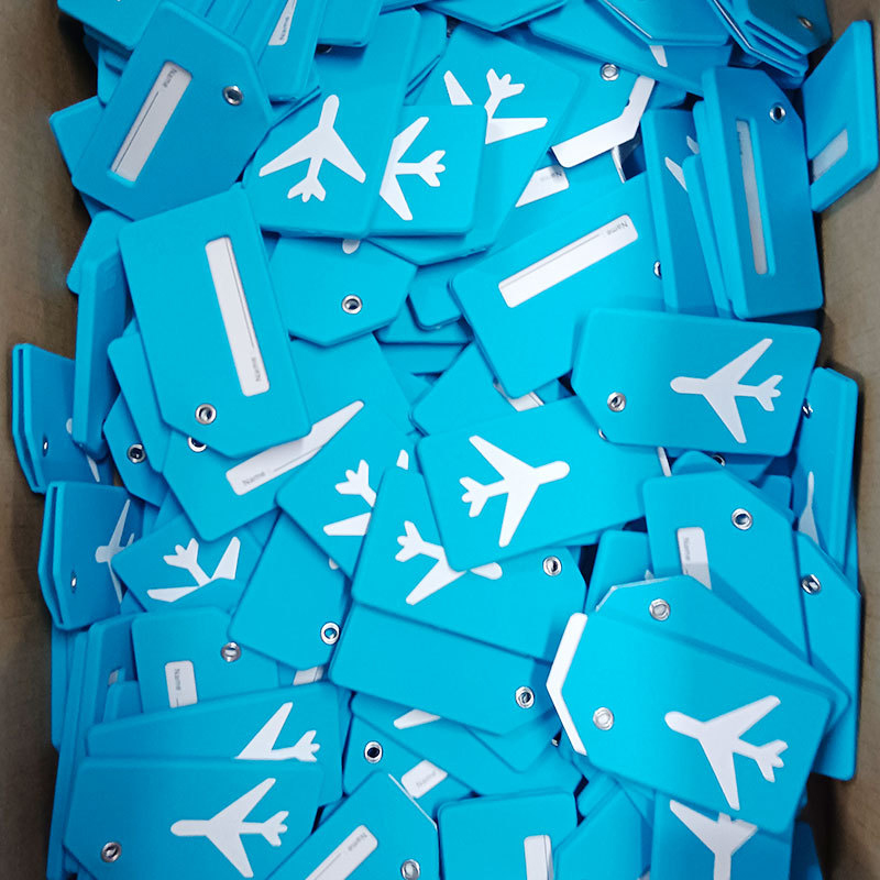 Silicone Luggage Tag with Name ID Card 1