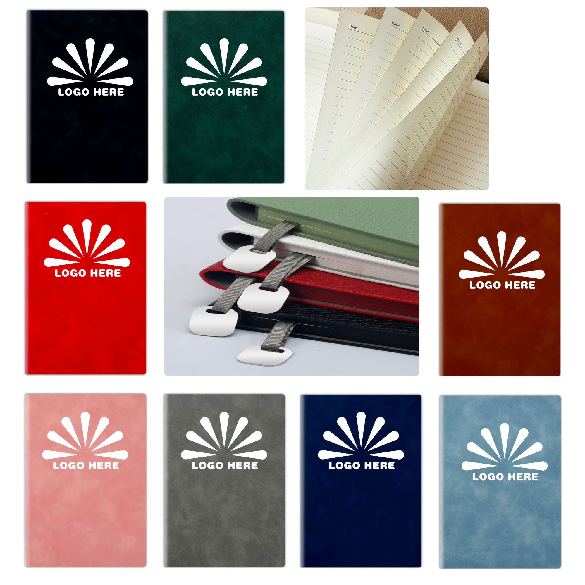 MOQ50 Pure Wood Pulp Business Notebook 4