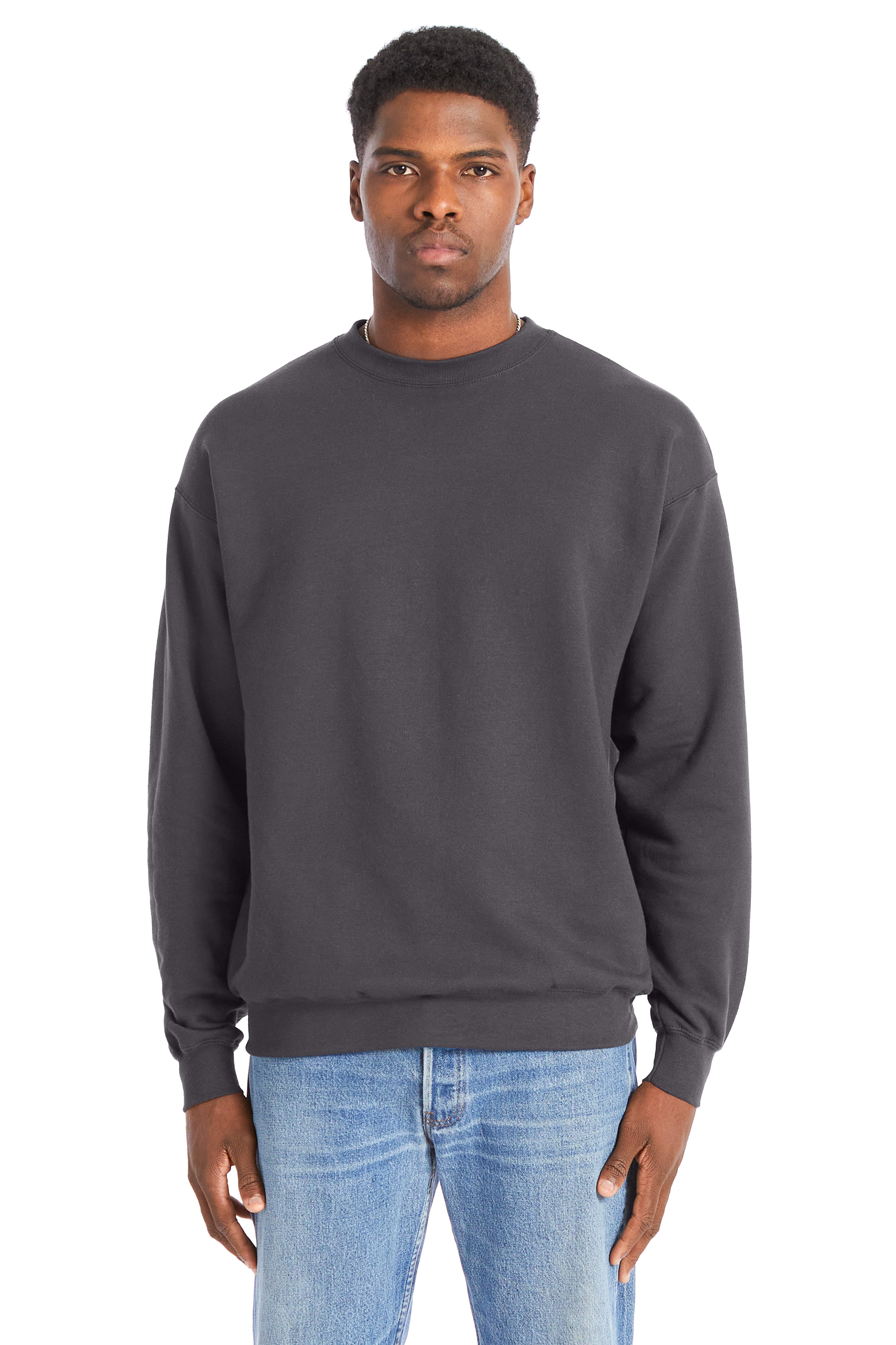 Hanes Perfect Sweat Crewneck, custom hoodie or sweatshirt with logo imprint 3