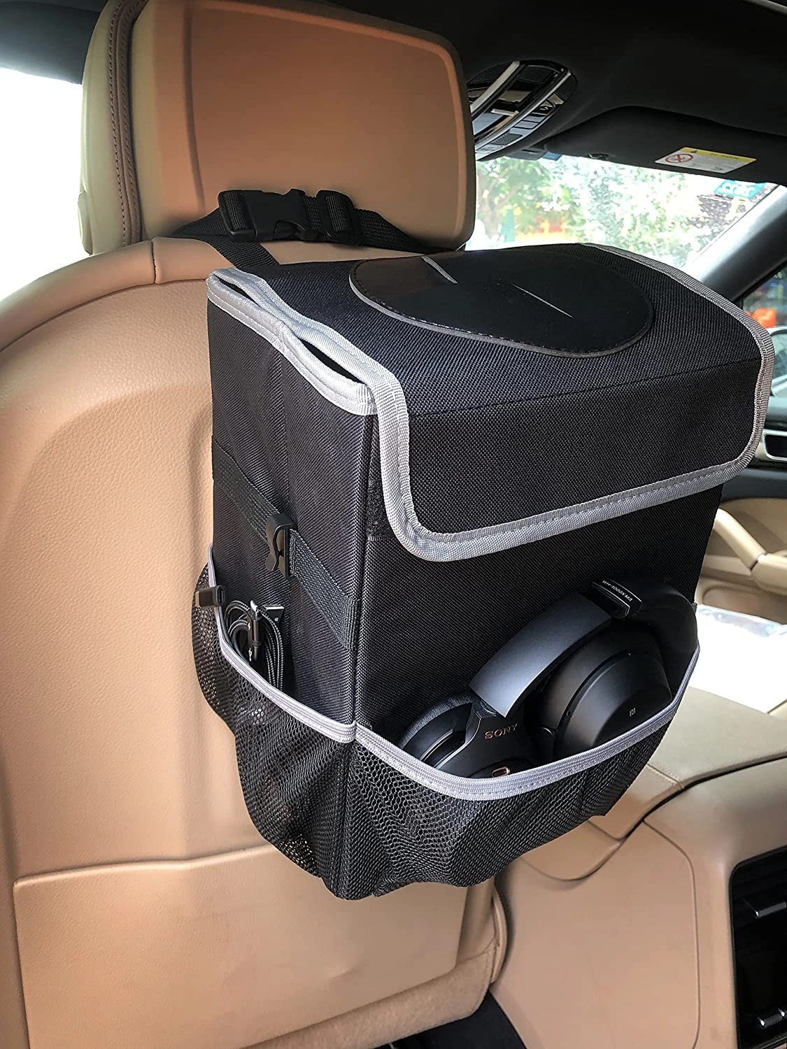 Multifunctional Creative Storage Box for Car Trash Can 5