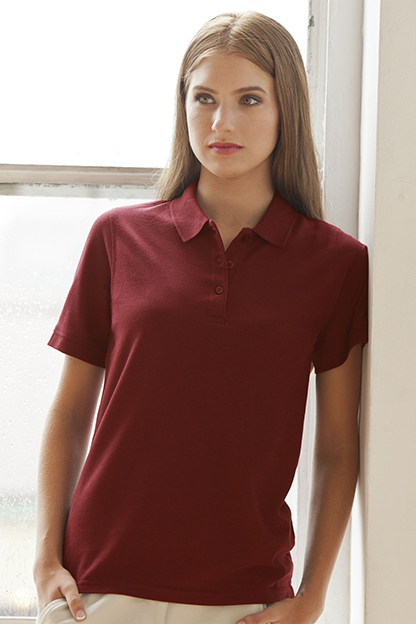 Women's Soft-Blend Double-Tuck Pique Polo 74