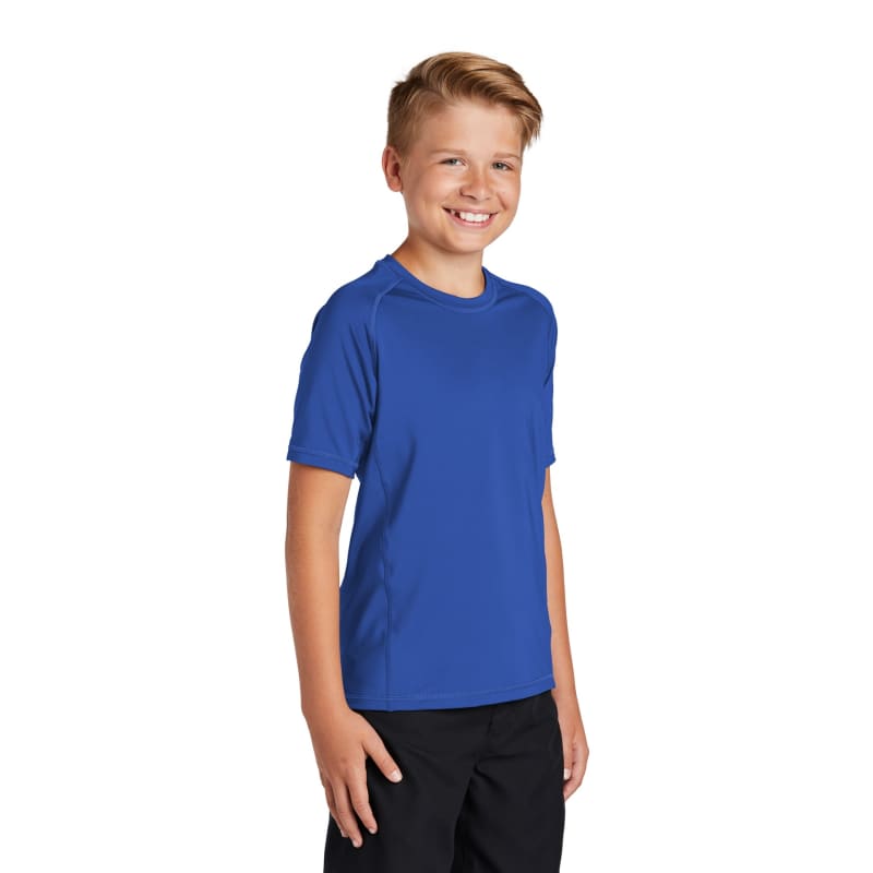 Sport-Tek Youth Rashguard Tee. 4