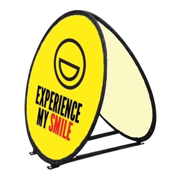Circle Pop-Up Banner 47" Diameter 2