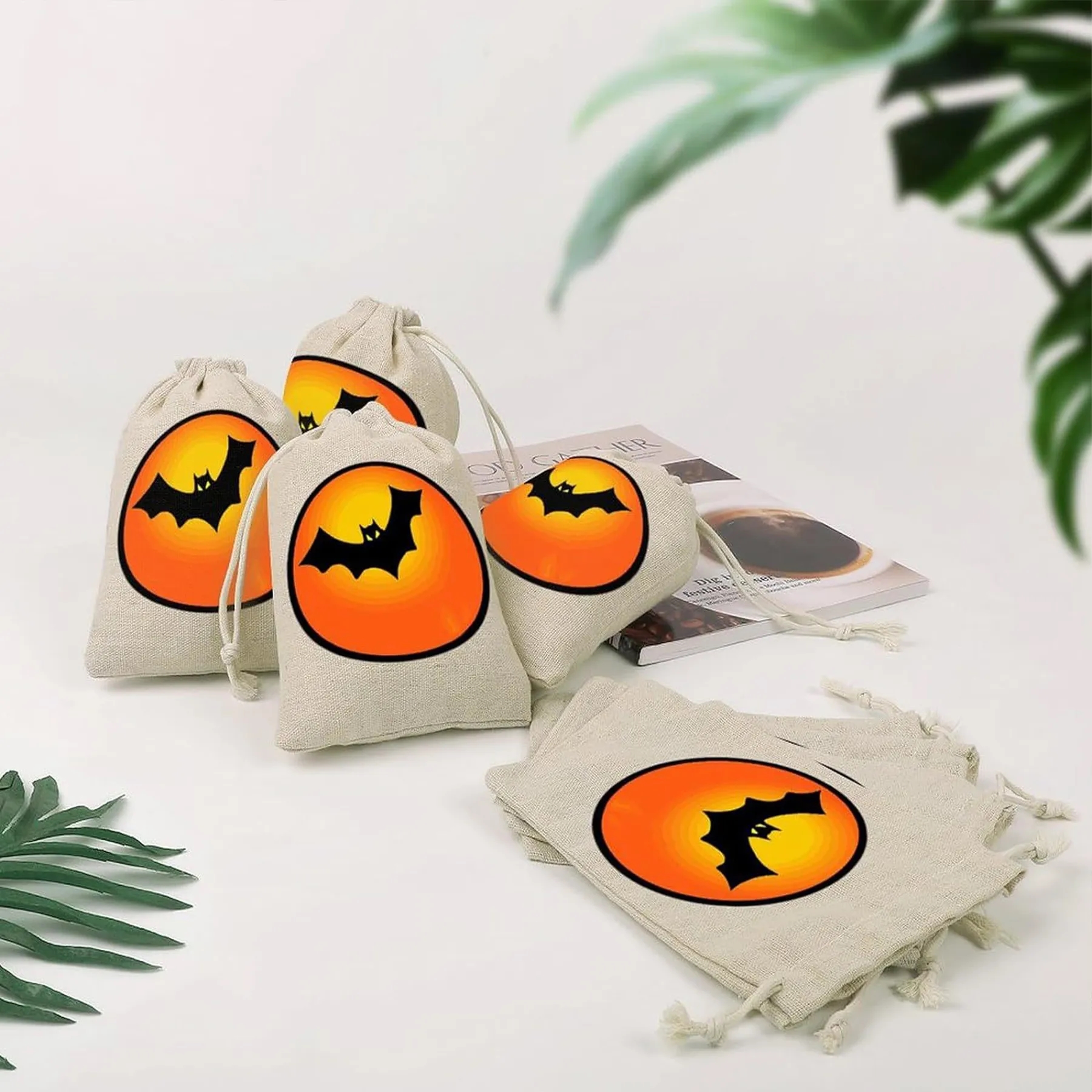 Cotton Halloween Candy Storage Bag 3