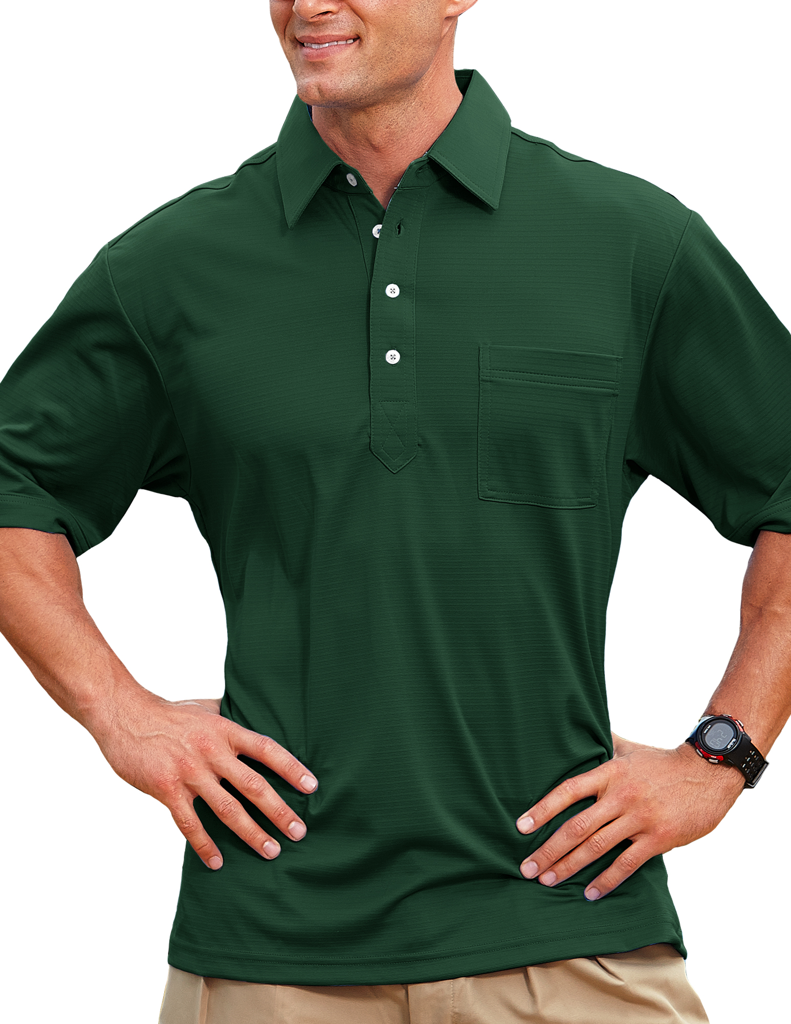Men's Members Only Ottoman Solid Polo Shirt 6