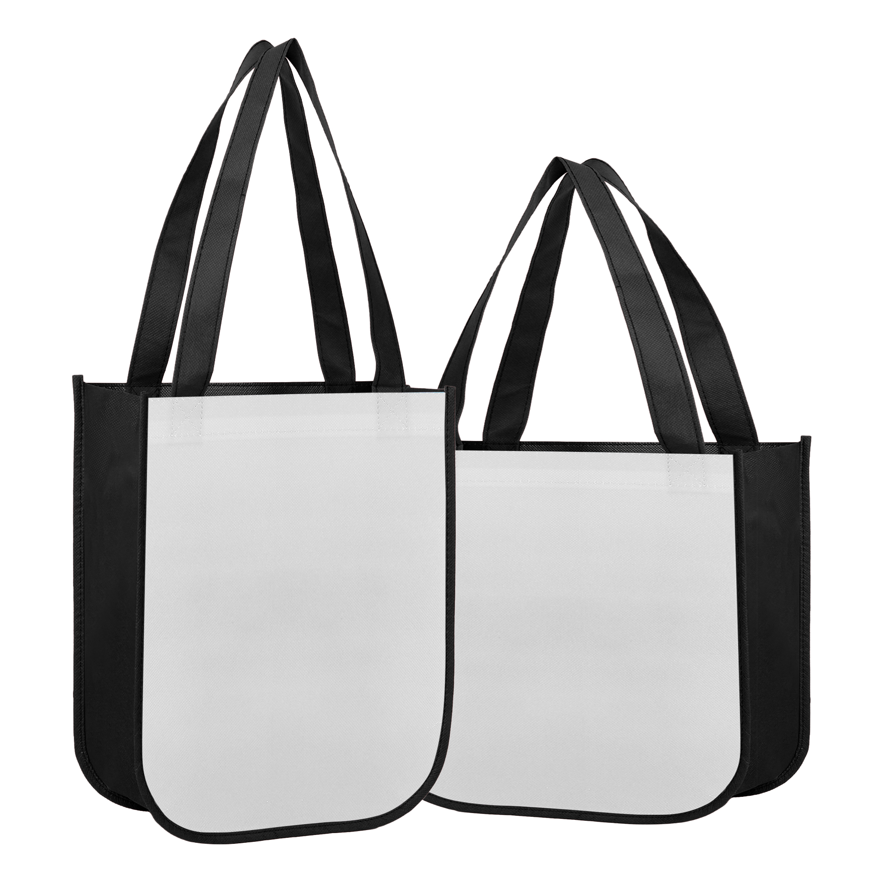105GSM Full Color Laminated Tote Bag With Round Corner (12'' x 16'' x 6'') 2
