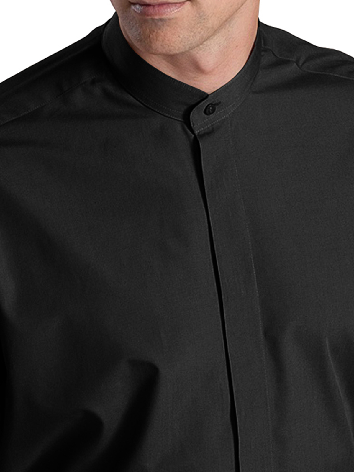 Edwards Shirts & Blouses - Men's Pocketless Banded Collar Shirt 2