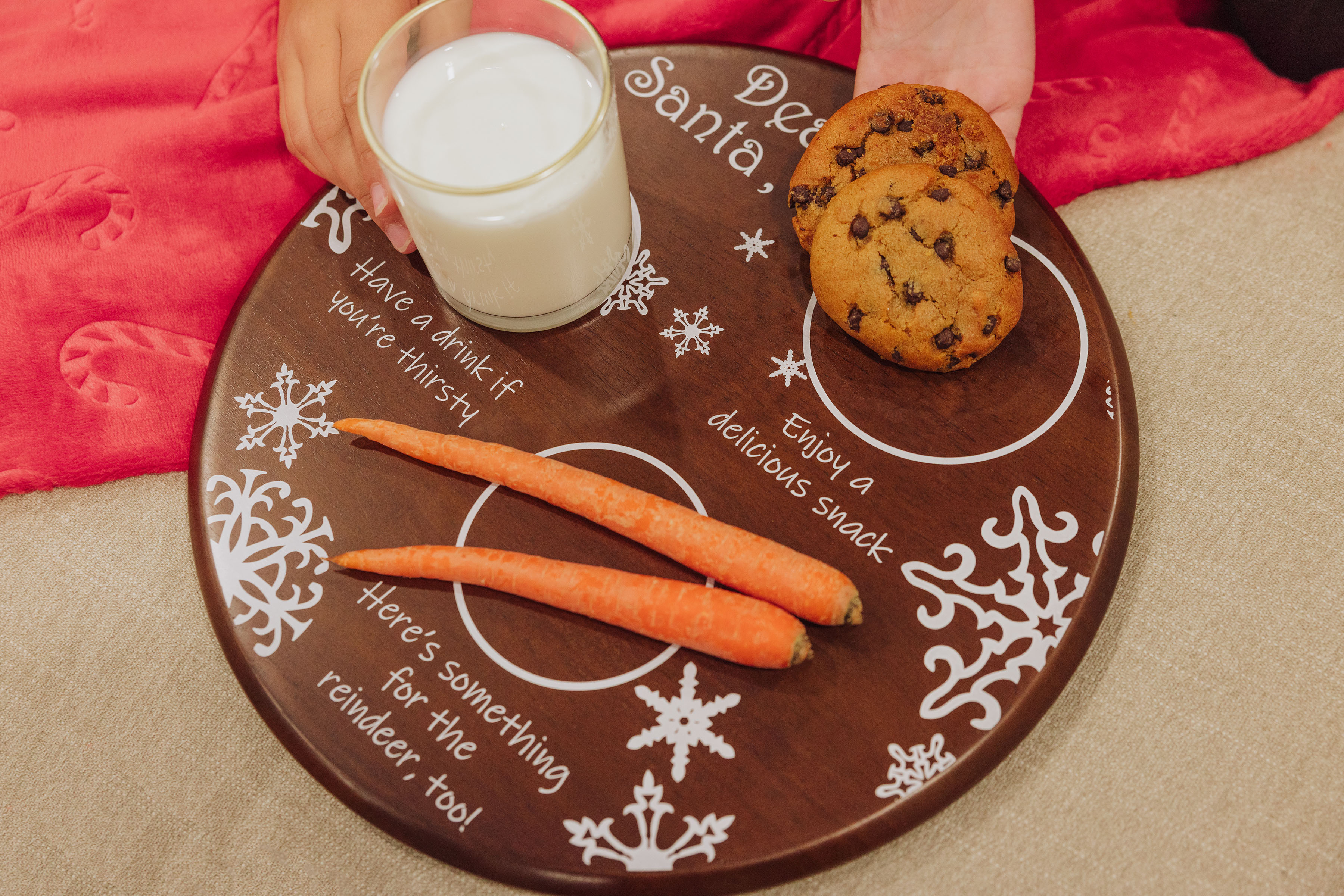 Dear Santa Milk & Cookies Serving Tray 4