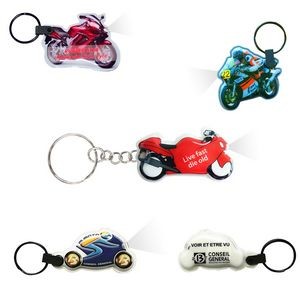 Custom Figure Shaped Keychain LED Flashlight 7