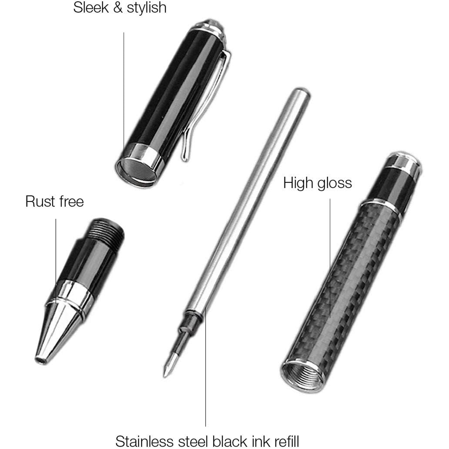 Luxury Carbon Fibre ballpoint Pen 3