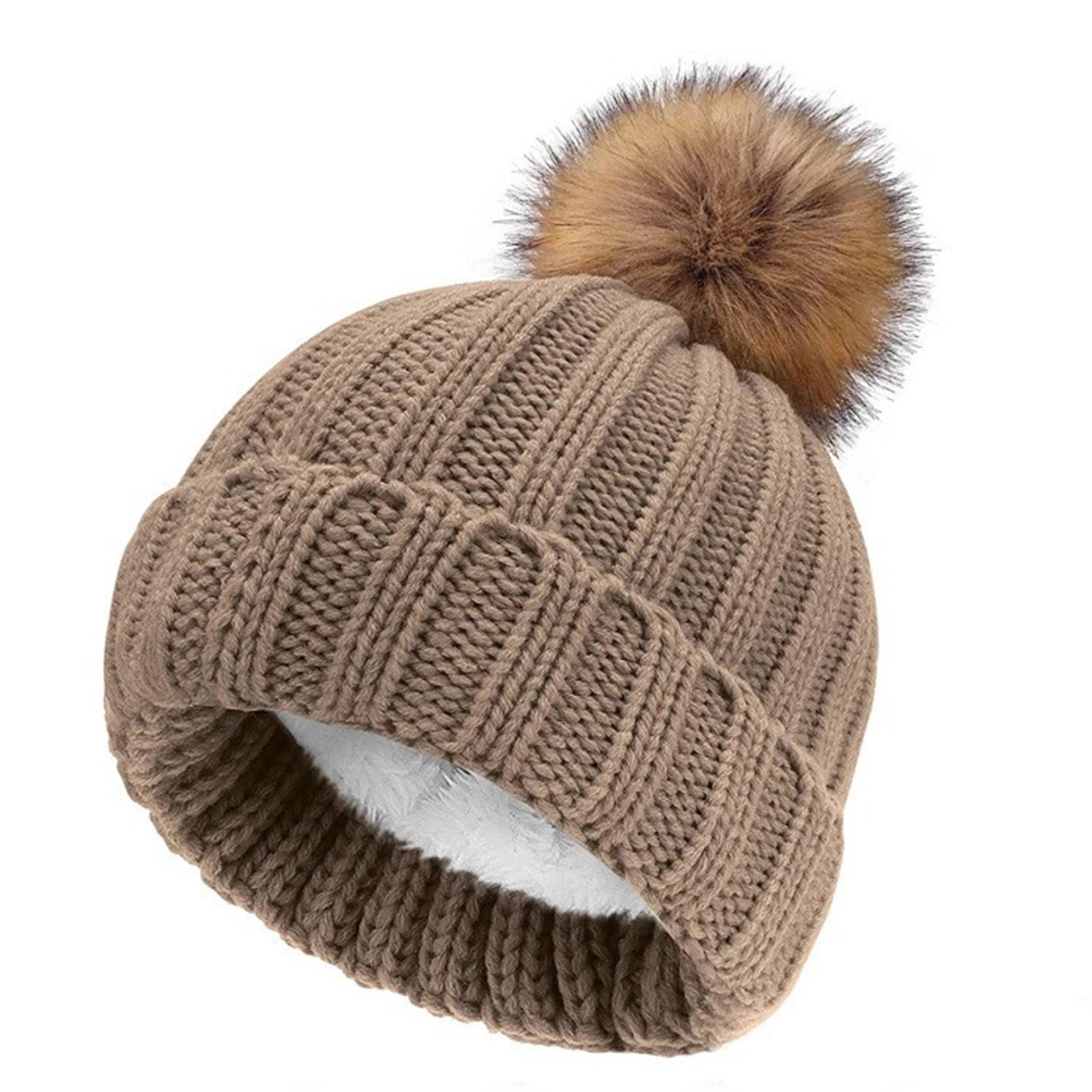 Custom Thick Knitted Multiple Color Blend Beanie Winter Hat 4