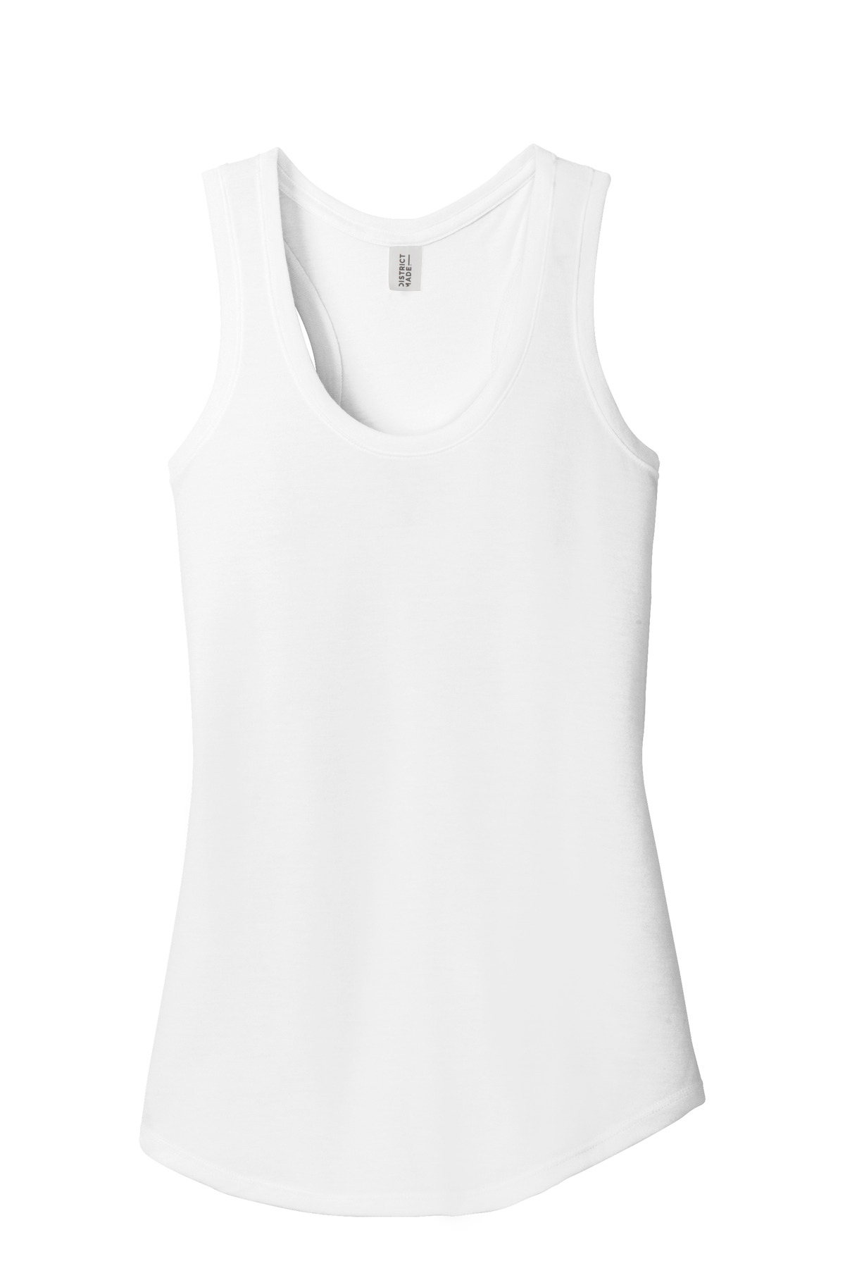 District Women's Perfect Tri Racerback Tank. DM138L 4
