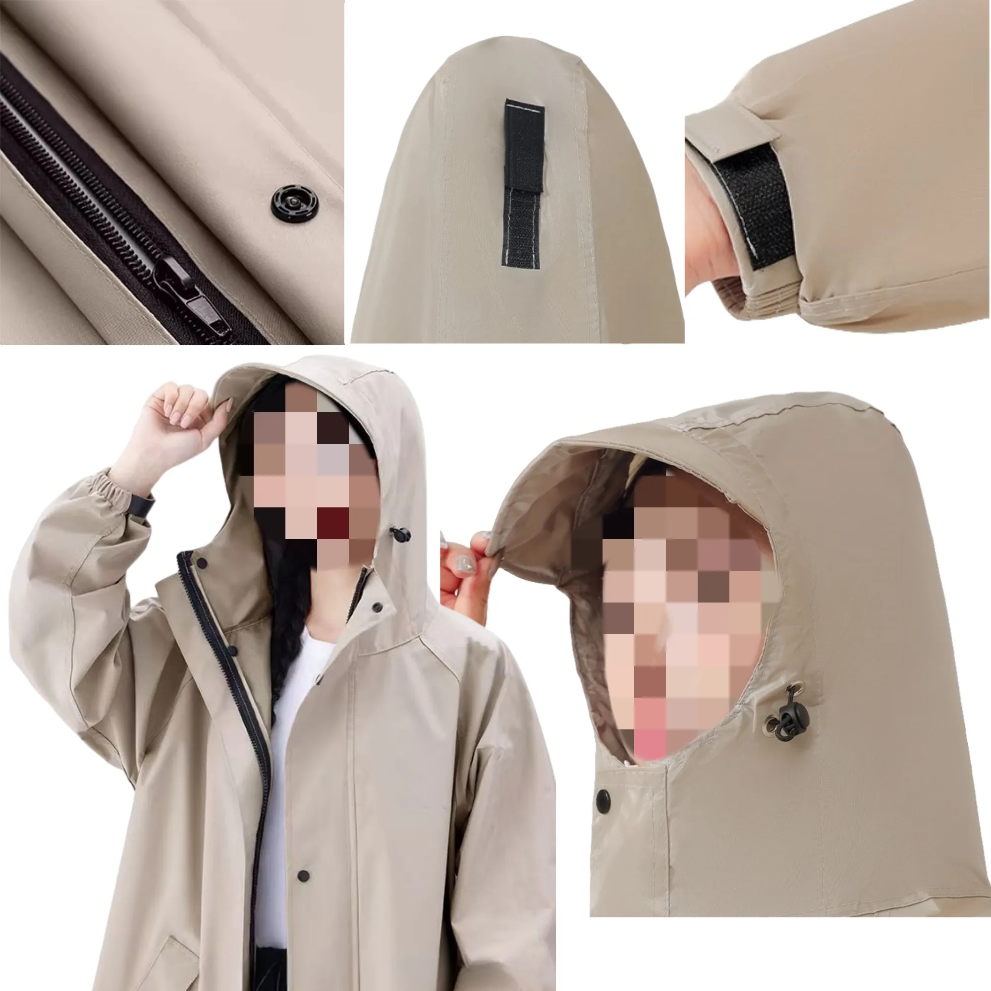 Reinforced One-Piece Raincoat 5