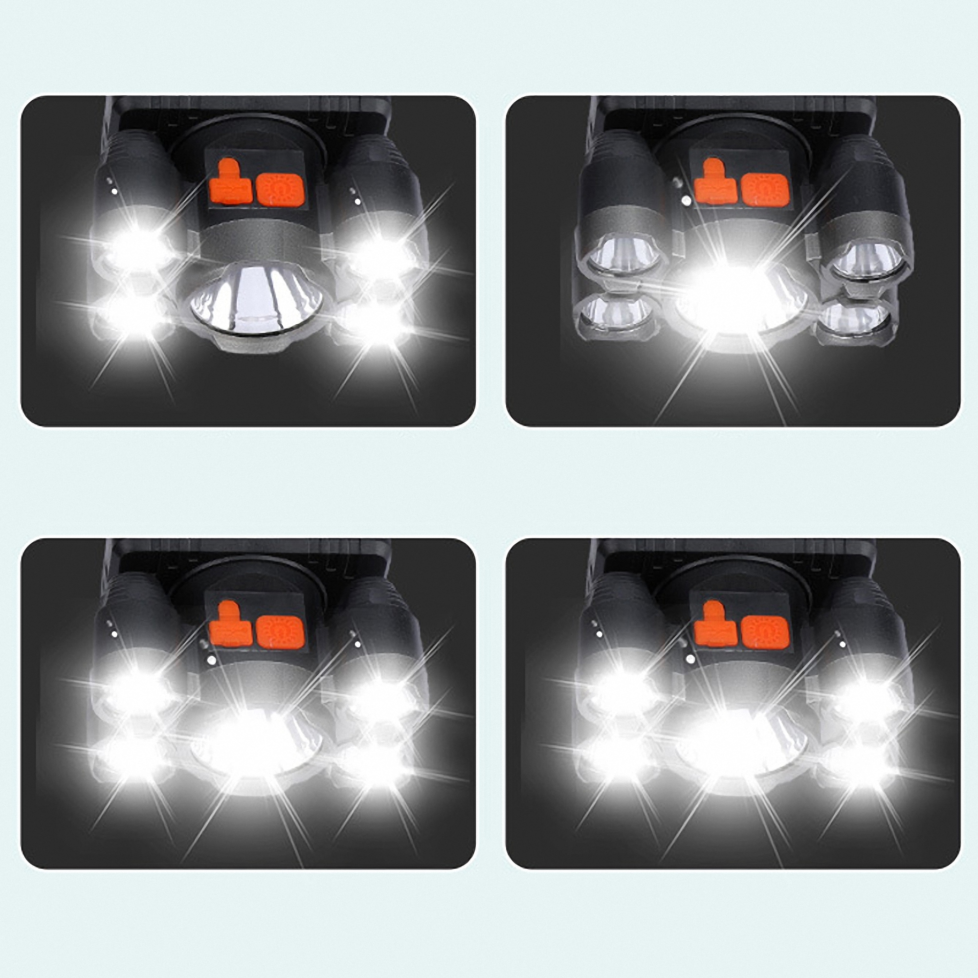 Rechargeable LED Flashlight with 5 Bright LEDs 5