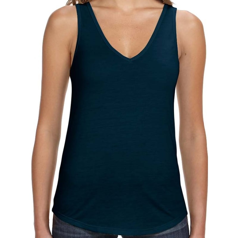 Bella Ladies Flowy V-Neck Tank 2