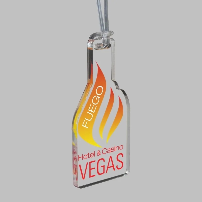 Custom Acrylic UV Color Bag Tags