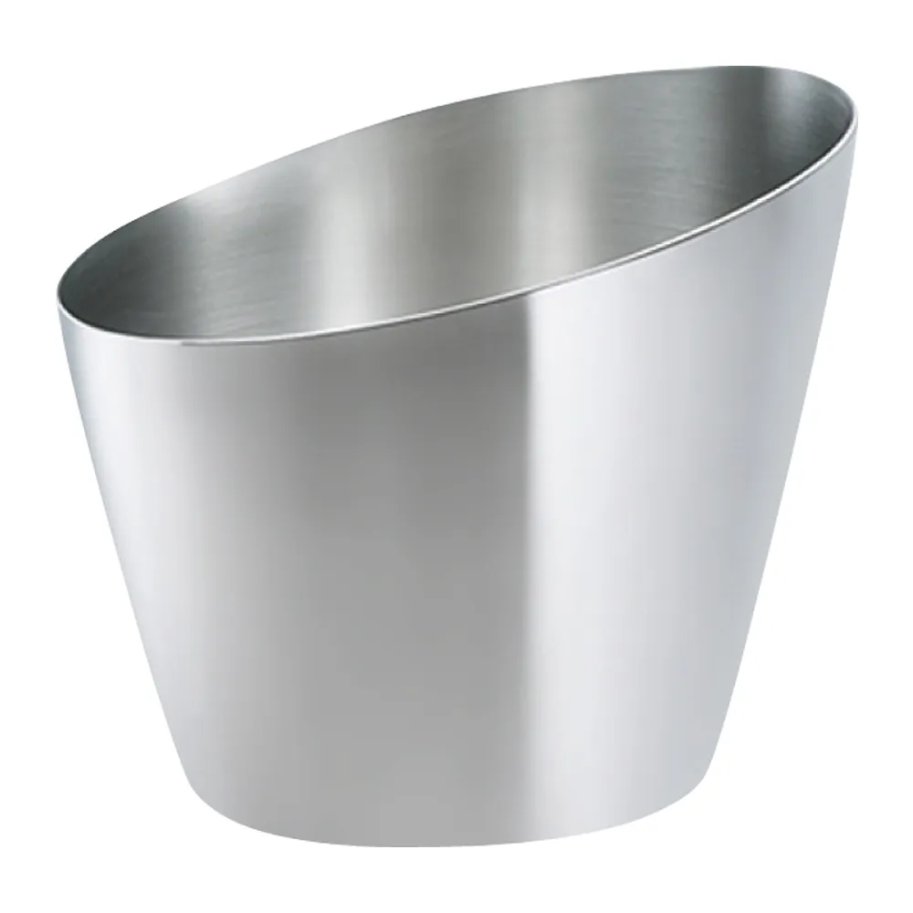 Large Slant Metal Ice Bucket 3