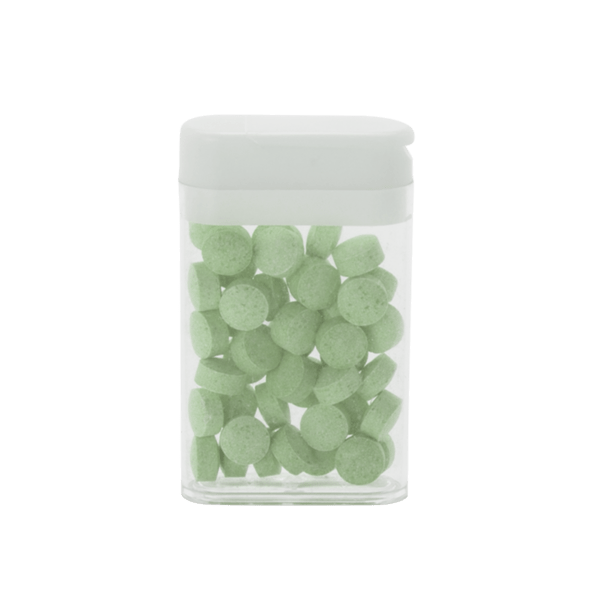 1 1/2" x 2 1/2" Rectangular Flip-Top Mint Dispenser 13