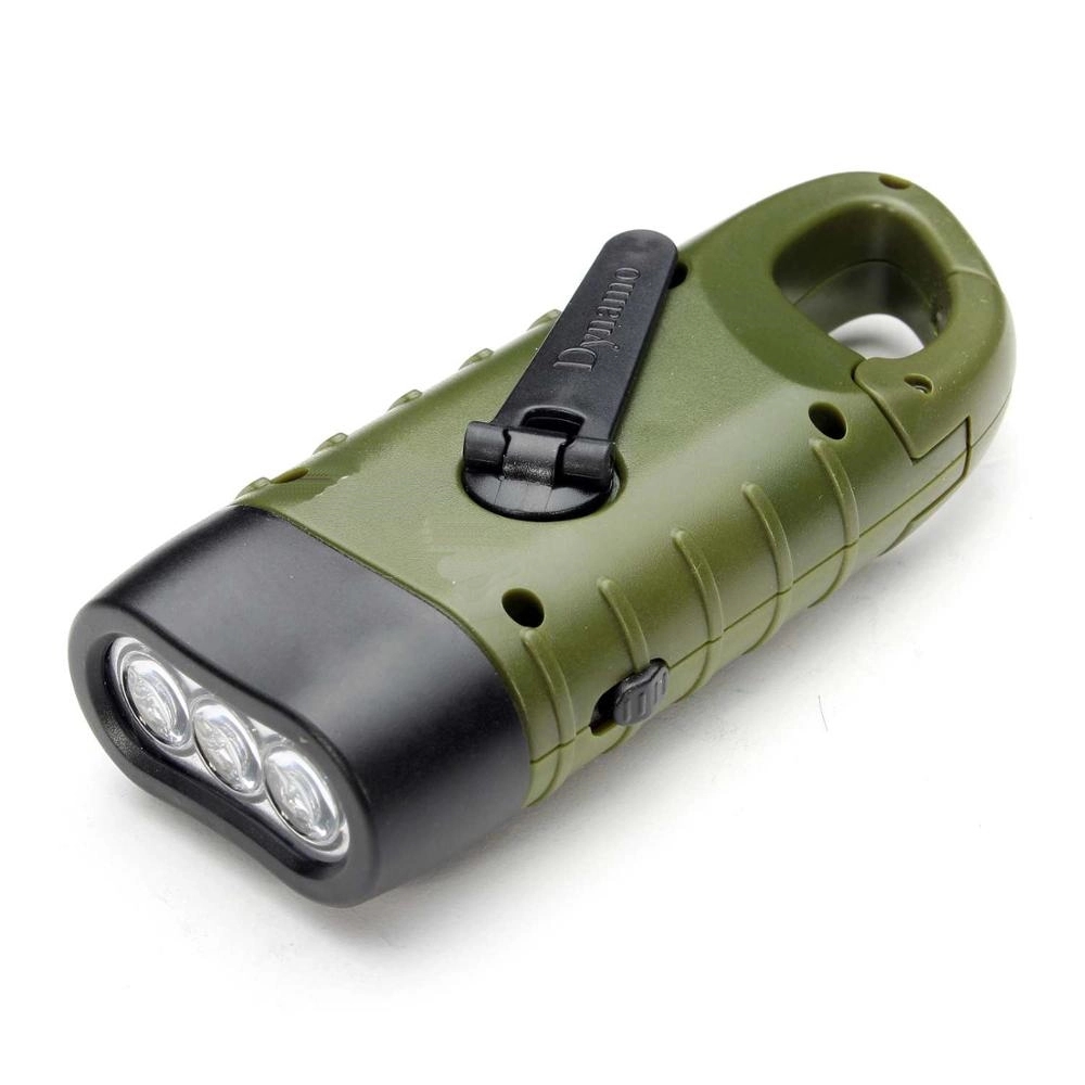 Hand Cranking Solar Powered Flashlight 9