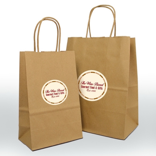 Shopping Bag - X-Large - Kraft - Label Imprint 1