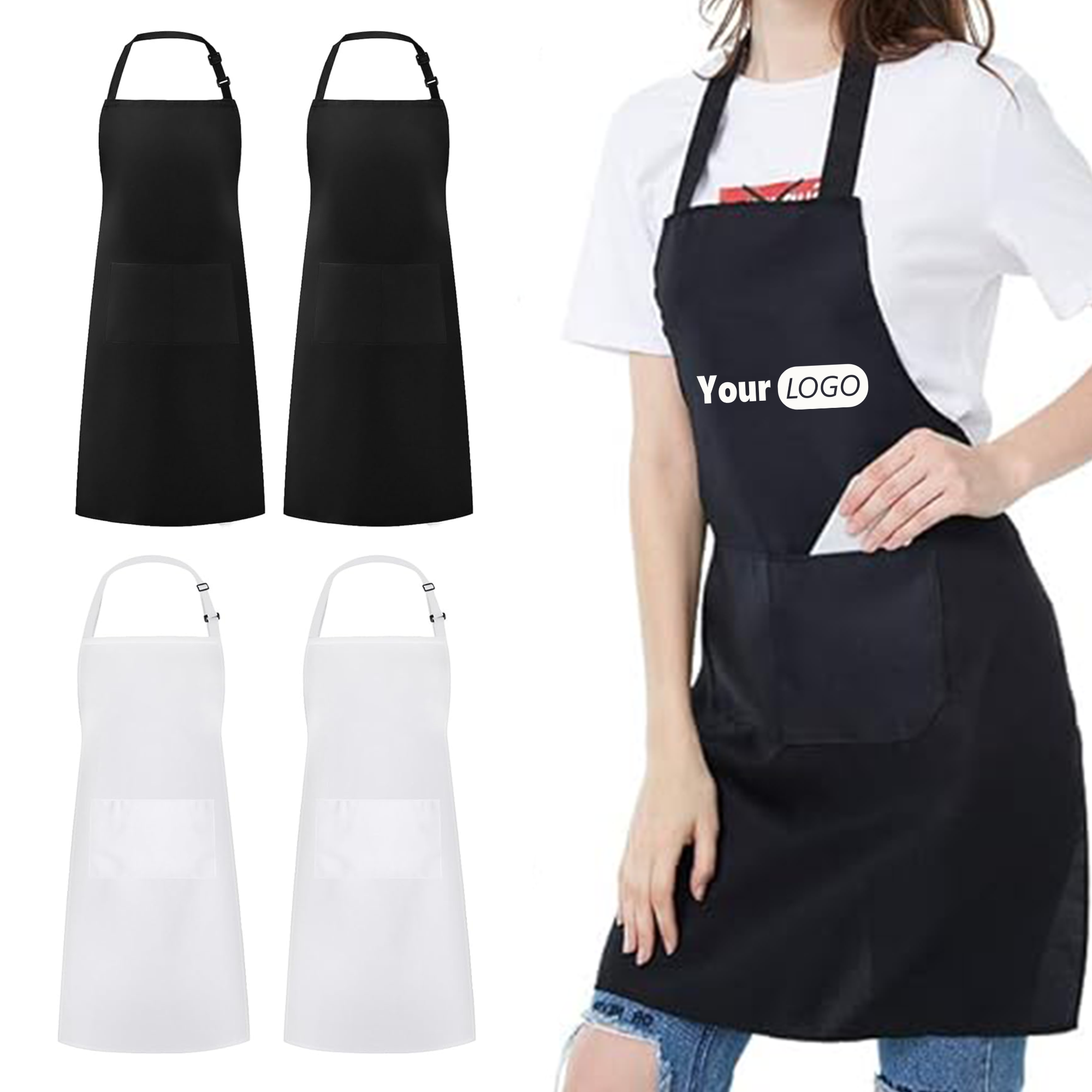Adjustable Polyester Chef Apron MOQ20 2