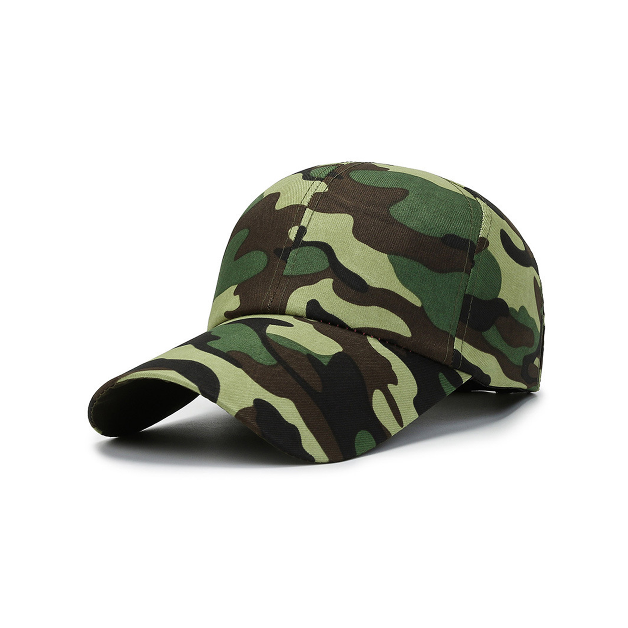 Camouflage Cotton Baseball Cap Adjustable Strap 14