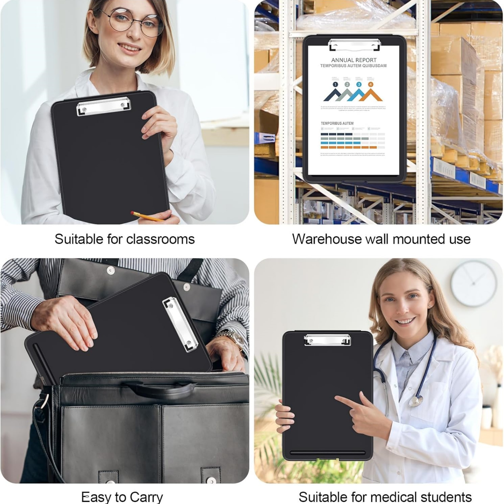 Plastic Storage Clipboard with Pen Holder 6