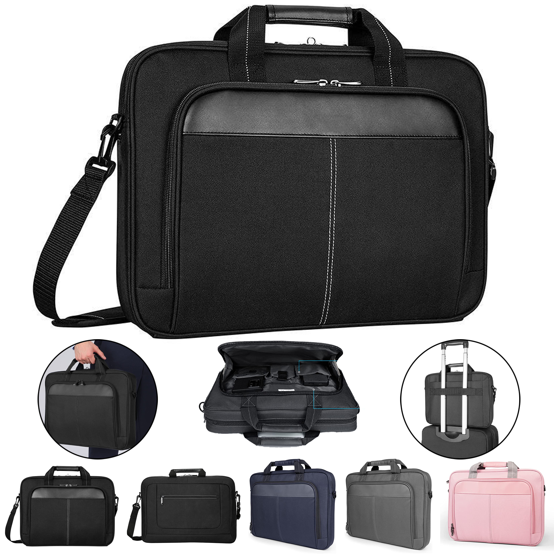 15.6" Classic Laptop Briefcase 2