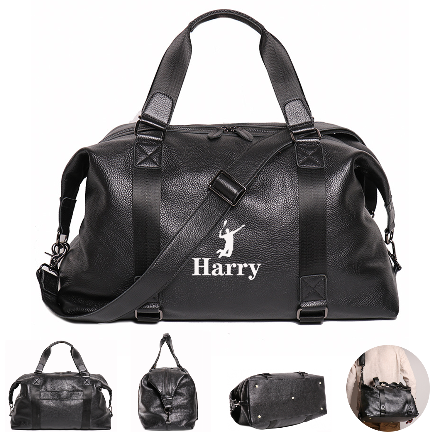 Leather Travel Duffel Bag 2