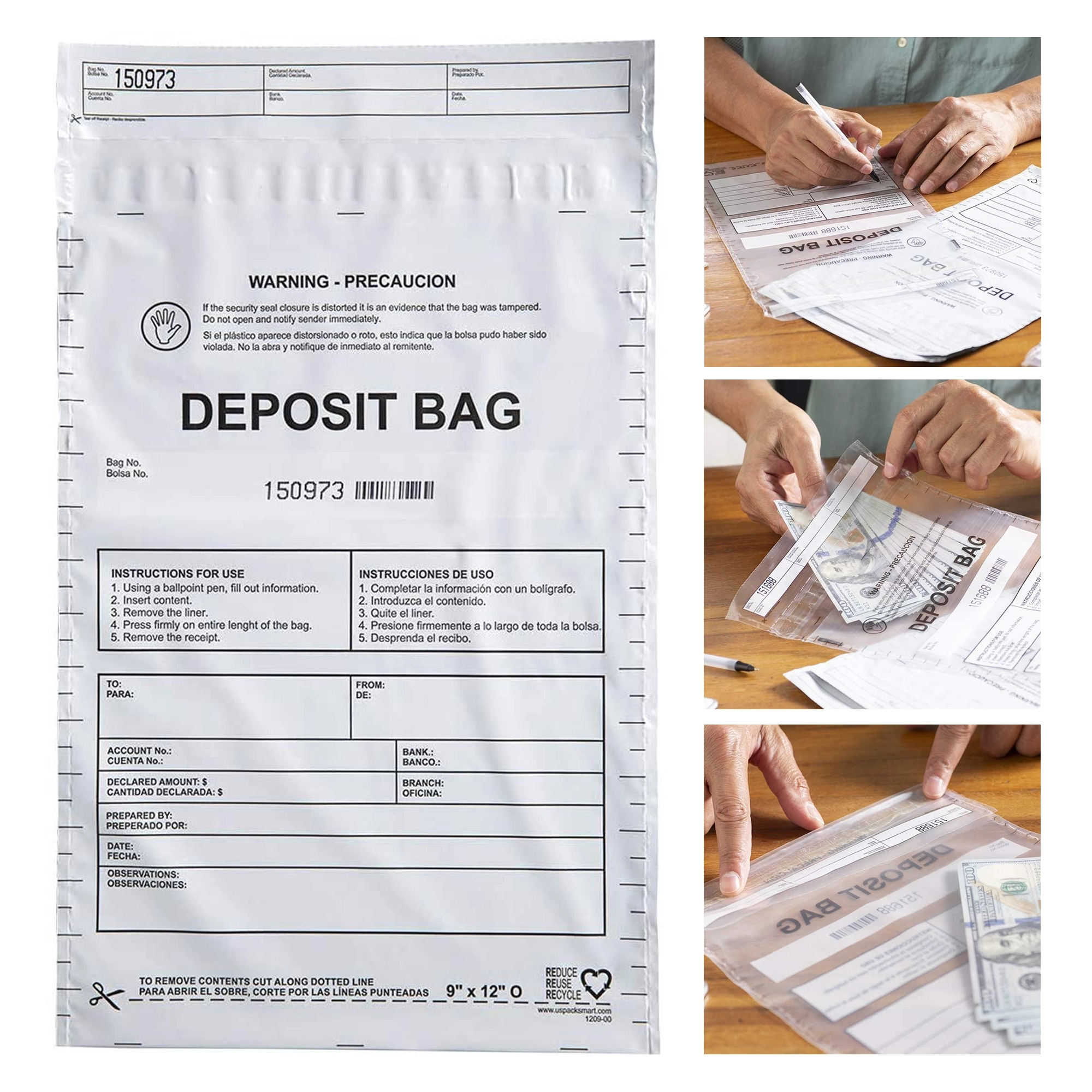 9"x12" Deposit Bag 2
