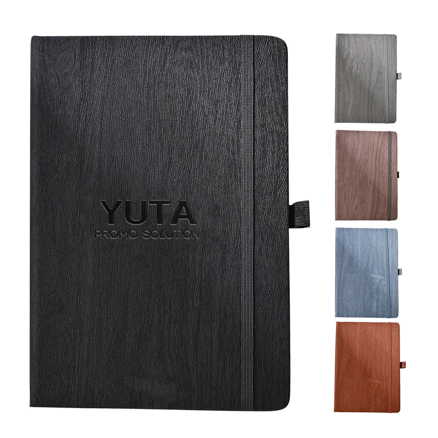 PU Leather Office Notebook w/ Elastic Strap 3