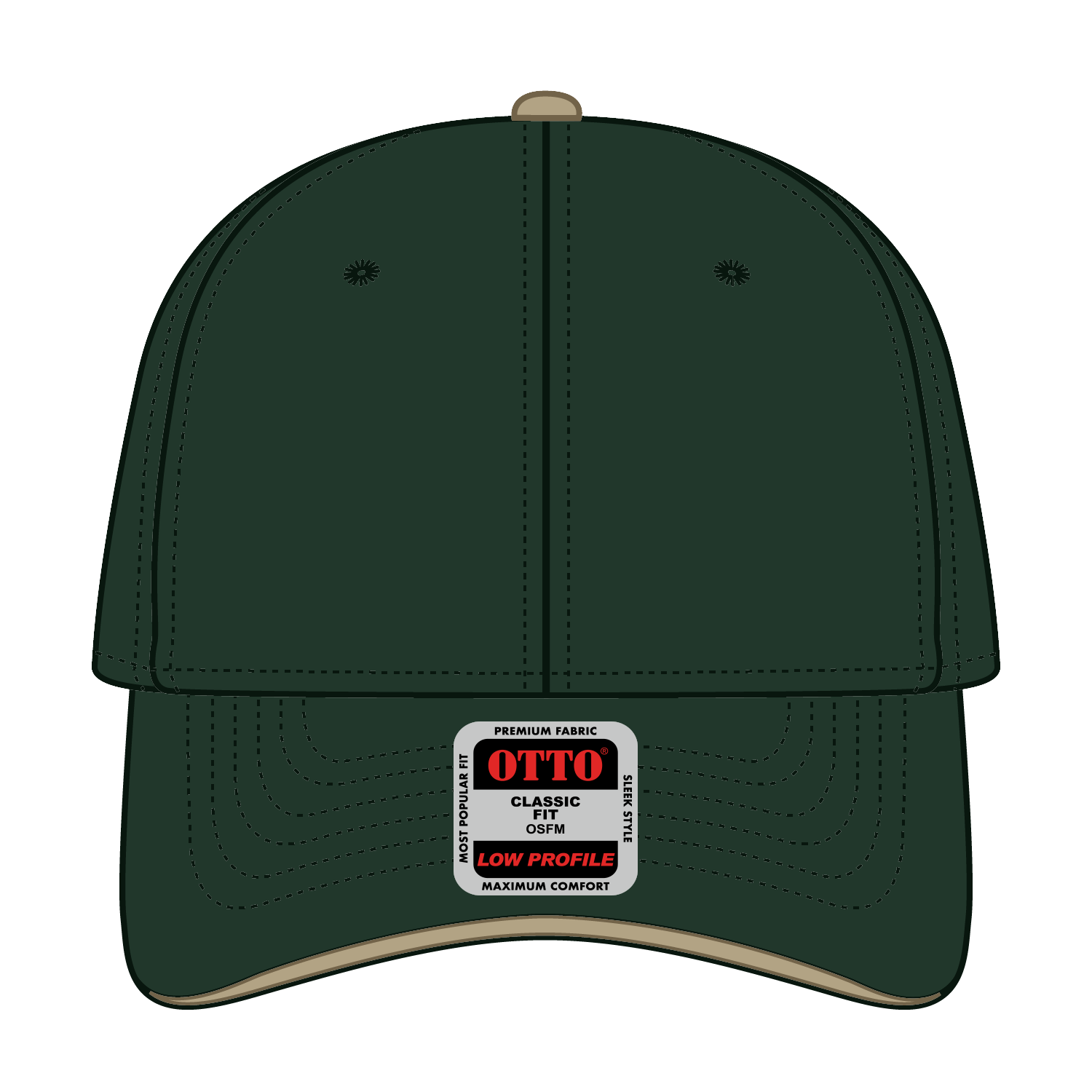 OTTO CAP® 6 Panel Low Profile Baseball Cap 21