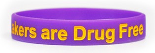 Printed Silicone Wristband Keychain 2