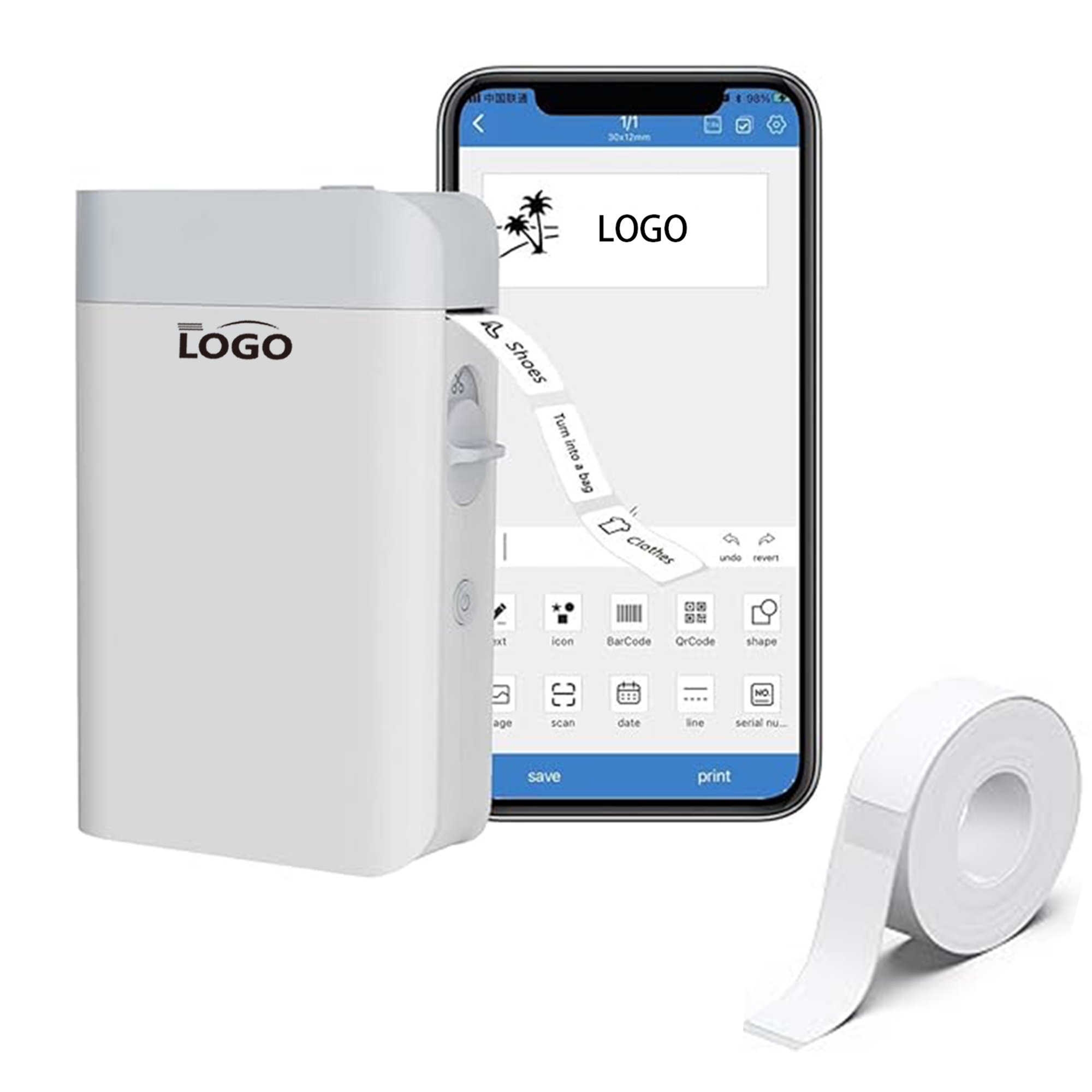 Label Maker/Printer - Portable, Multi-Use Design 2