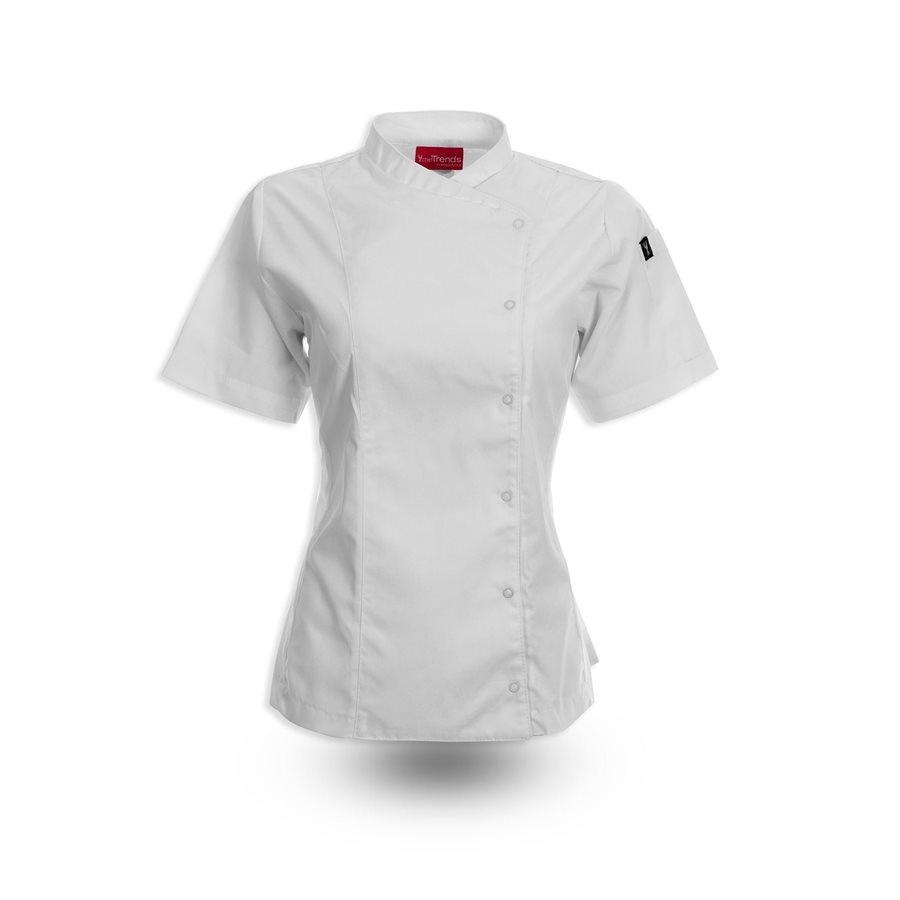 Crossover Collar Womens Mesh Chef Coat 2