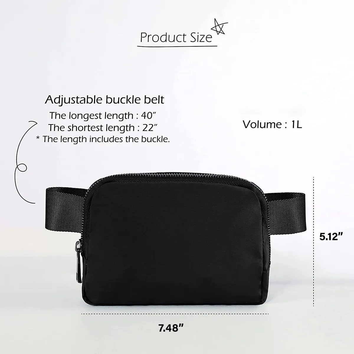 Fanny Pack Crossbody Waist Bag Sling Belt Pouch Waterproof 3