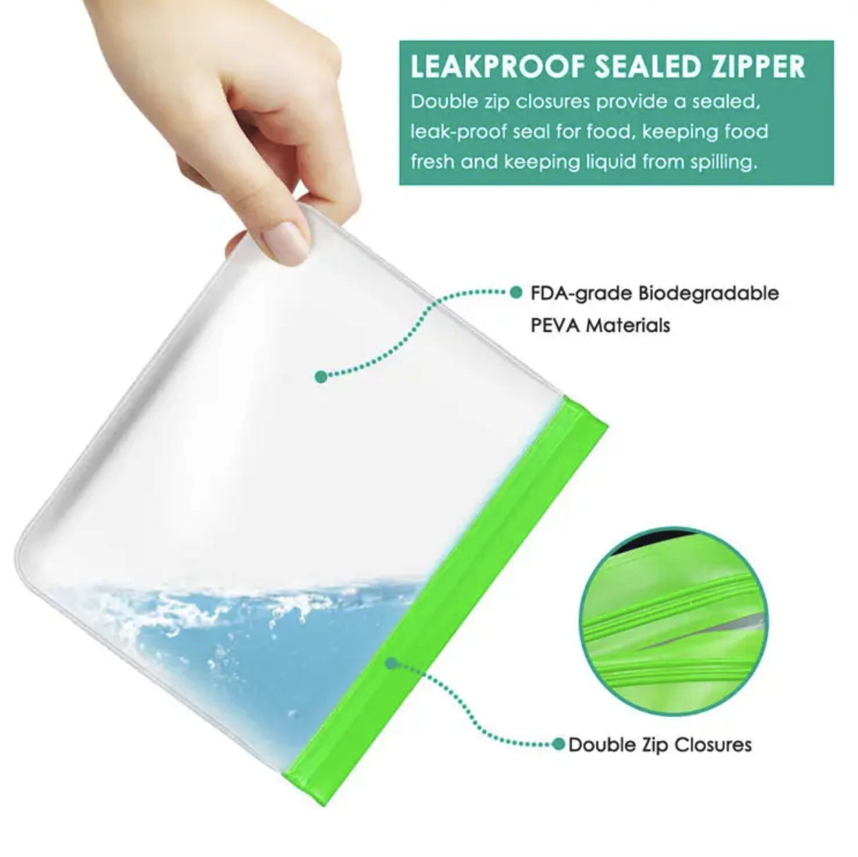 Small Size Reusable Snack Storage Bags 6