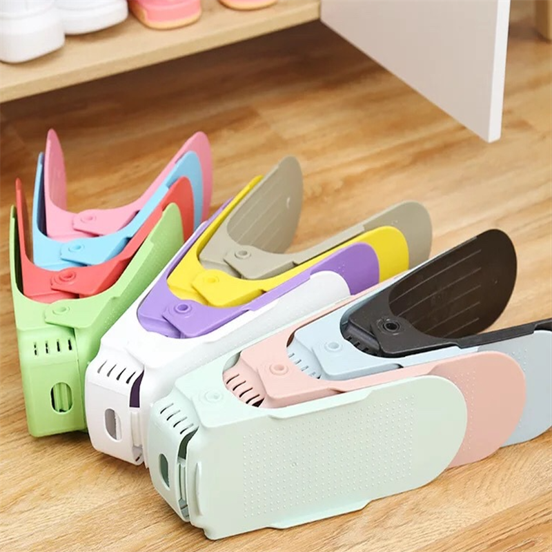 Double plastic shoe rack 5