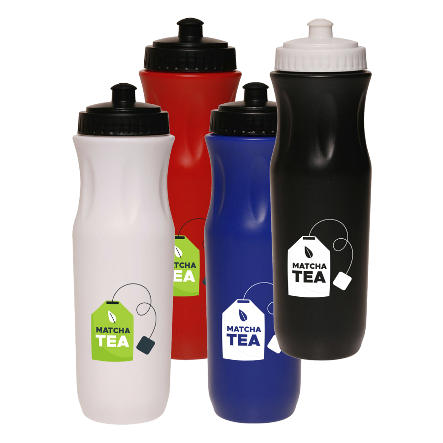 Plastic Sports Water Bottle - Push Cap, 26 oz. 11
