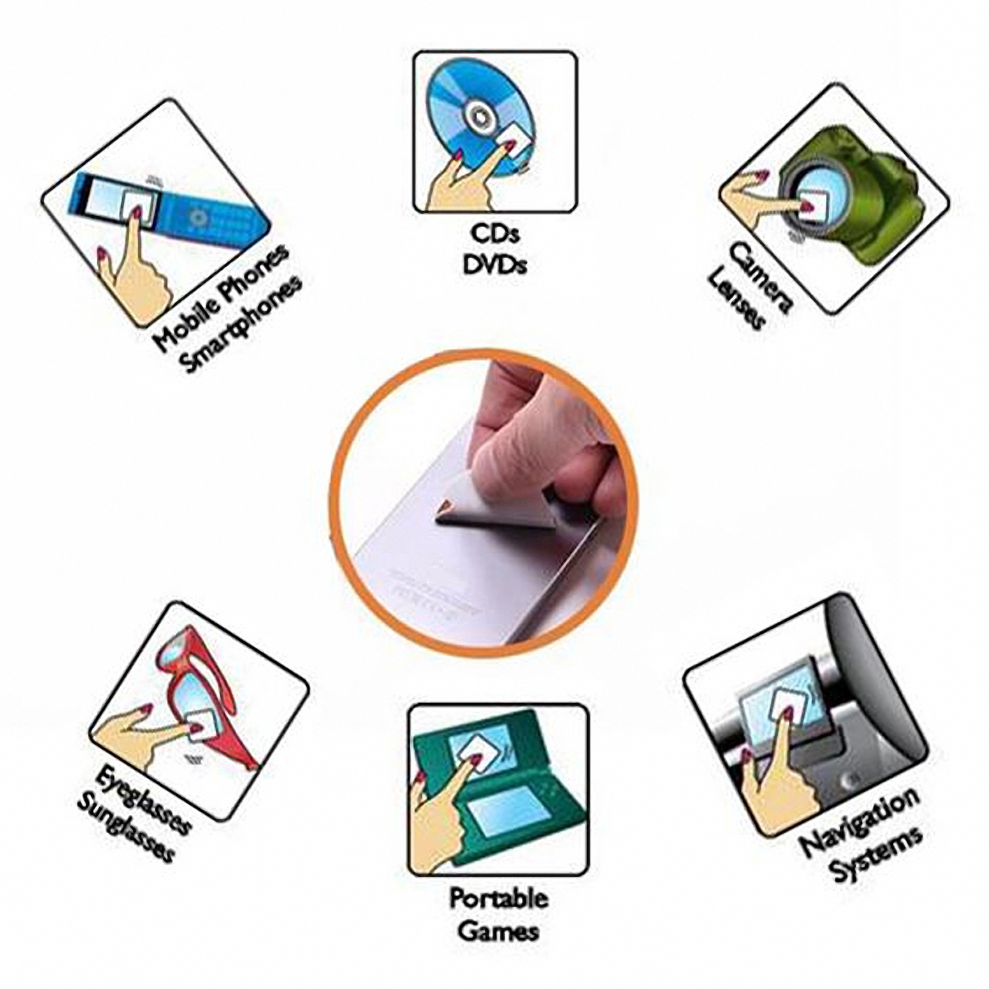 Reusable Microfiber Screen Cleaner Sticker 2