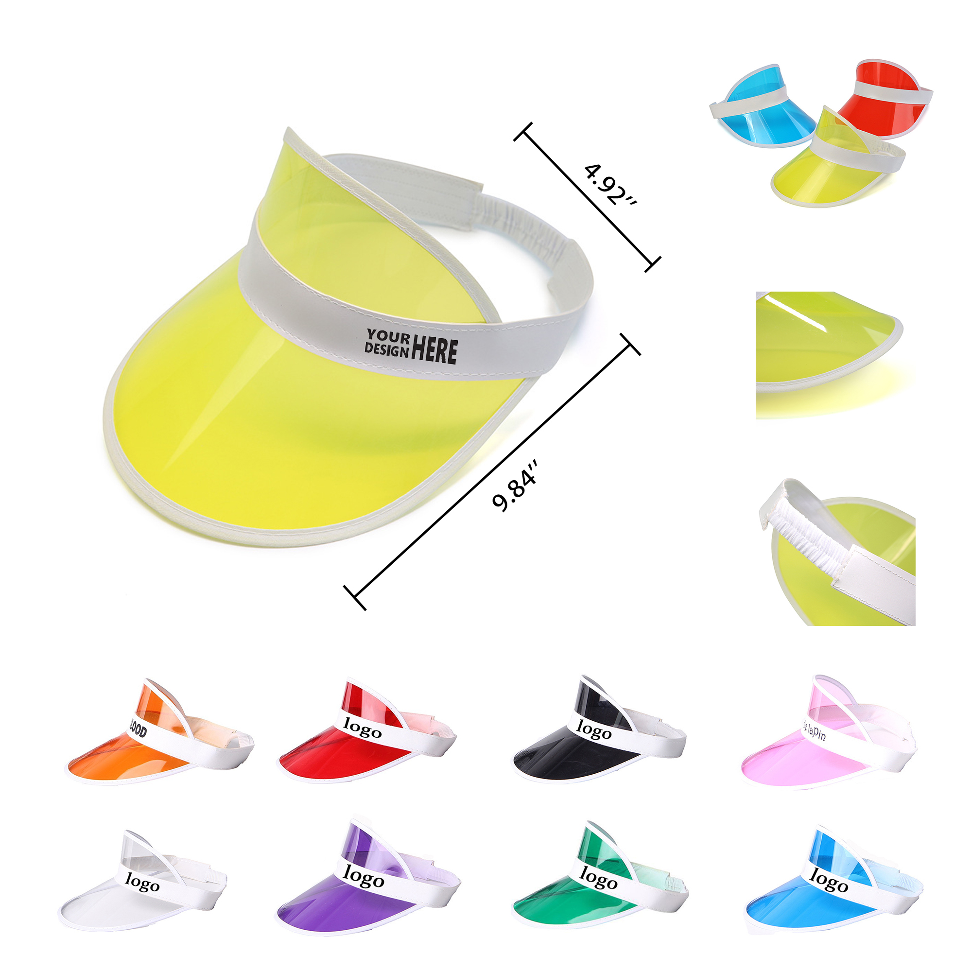 Adjustable PVC Empty Sun Hat MOQ50 1