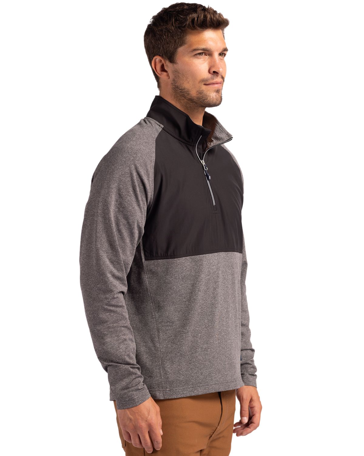 Cutter & Buck Adapt Eco Knit Hybrid Recycled Mens Quarter Zip 22
