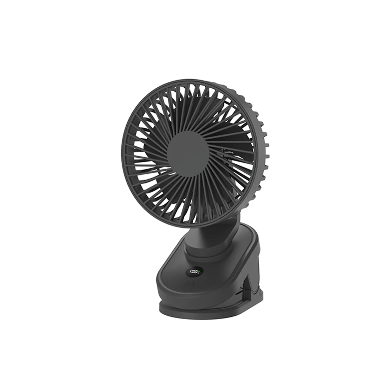 USB Digital Display Clip Electric Fan 4