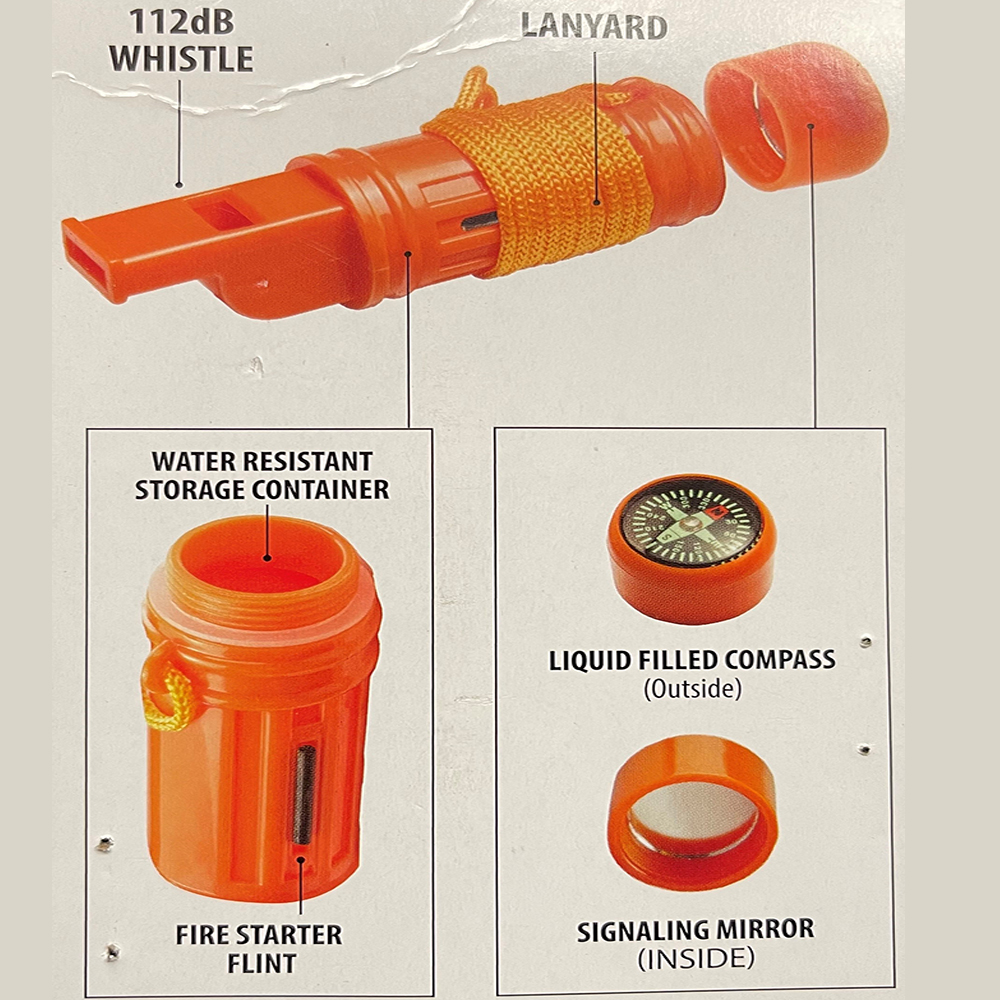 5-in-1 Survival Whistles in gift box 4