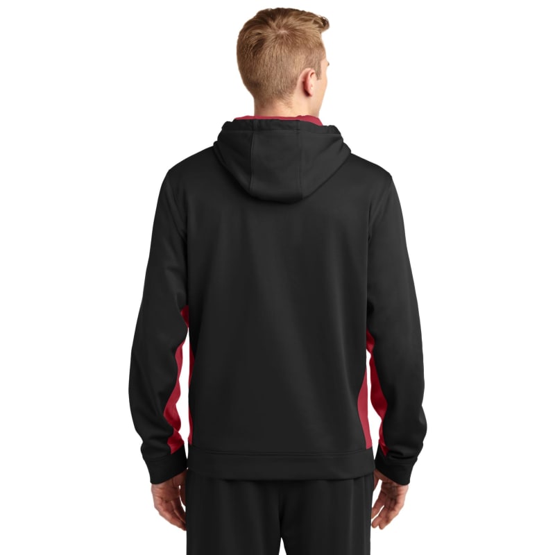 Sport-Tek Sport-Wick Fleece Colorblock Hooded Pullover. 19