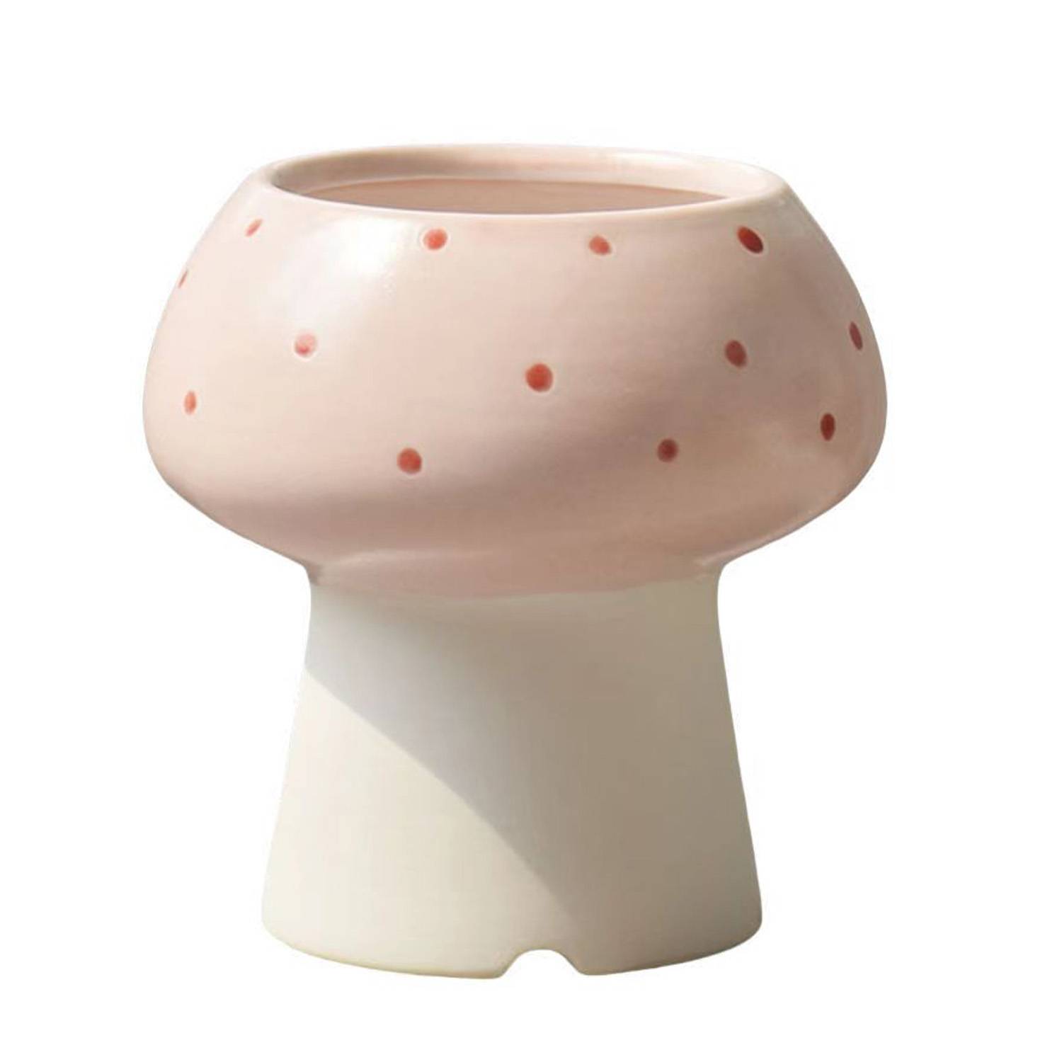 Creative Mushroom-Shaped Ceramic Succulent Pots 5