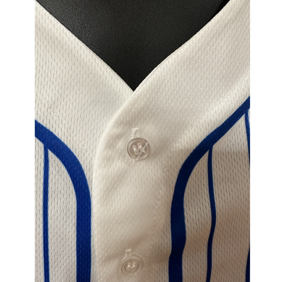 Sublimation UPF Mesh Full-Button Baseball Jersey - Men Women 5