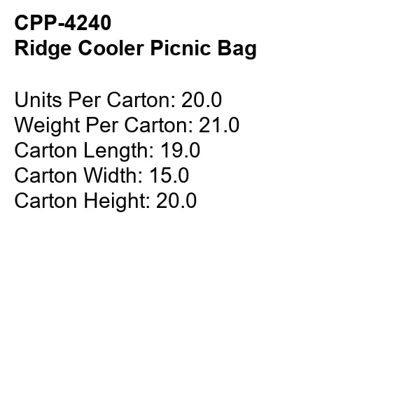 Ridge Cooler Picnic Bag 9
