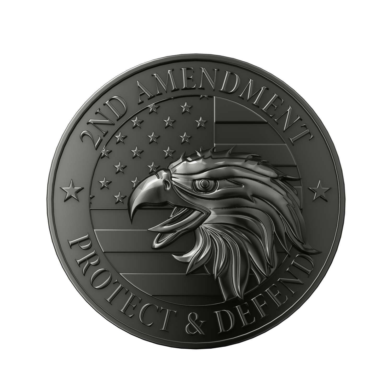 Custom 2D Die Struck Mint Coins 2.25" 17